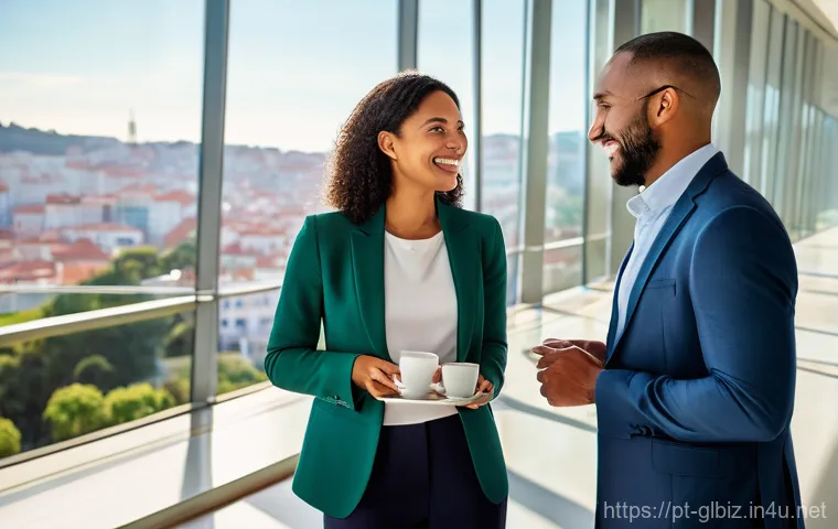 국제비즈니스 직무와 경력개발 차이점 - **Global Business Connections:** A group of diverse professionals, both men and women, are gathered ...