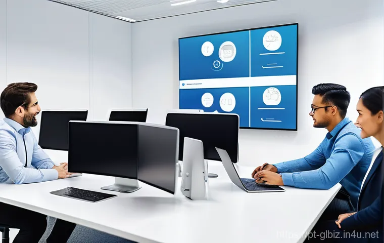 국제비즈니스 실무 활용 사례 연구 - **Dynamic Global Logistics Hub with Digital Integration:** A wide-angle, cinematic shot of a bustlin... 국제비즈니스 실무 활용 사례 연구 - **Dynamic Global Logistics Hub with Digital Integration:** A wide-angle, cinematic shot of a bustlin...